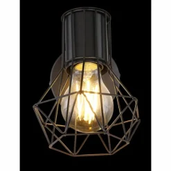 Spot Globo PRISKA Noir, 1 lumière