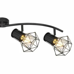 Spot Globo PRISKA Noir, 4 lumières