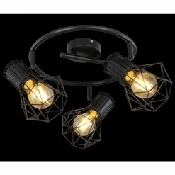 Spot Globo PRISKA Noir, 3 lumières