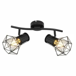 Spot Globo PRISKA Noir, 2 lumières