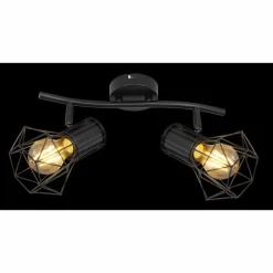 Spot Globo PRISKA Noir, 2 lumières