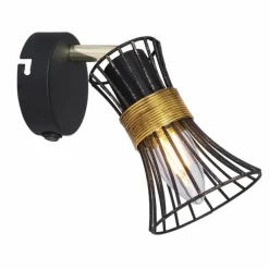 Spot Globo ROXY Noir, 1 lumière