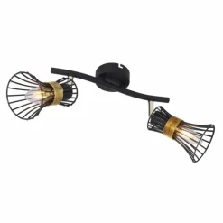 Spot Globo ROXY Noir, 2 lumières