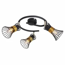 Spot Globo ROXY Noir, 3 lumières