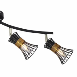 Spot Globo ROXY Noir, 4 lumières