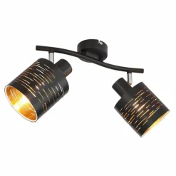 Spot Globo TUNNO Noir, 2 lumières