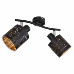 Spot Globo TUNNO Noir, 2 lumières