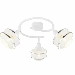 Spot Globo VIGATTO Blanc, 3 lumières