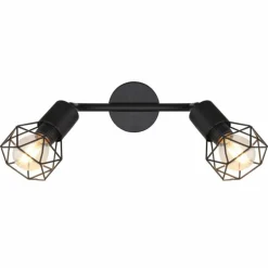 Spot Globo XARA I Noir, 2 lumières