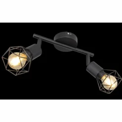 Spot Globo XARA I Noir, 2 lumières