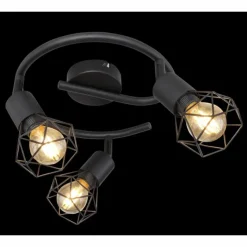 Spot Globo XARA I Noir, 3 lumières