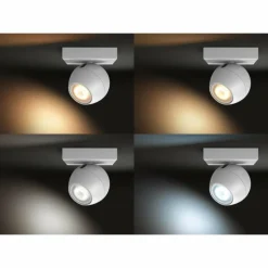 Spot, kit d'extension Philips Hue Ambiance White Buckram Blanc, 1 lumière