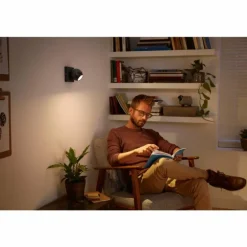 Spot, kit d'extension Philips Hue Ambiance White Buckram Noir, 1 lumière