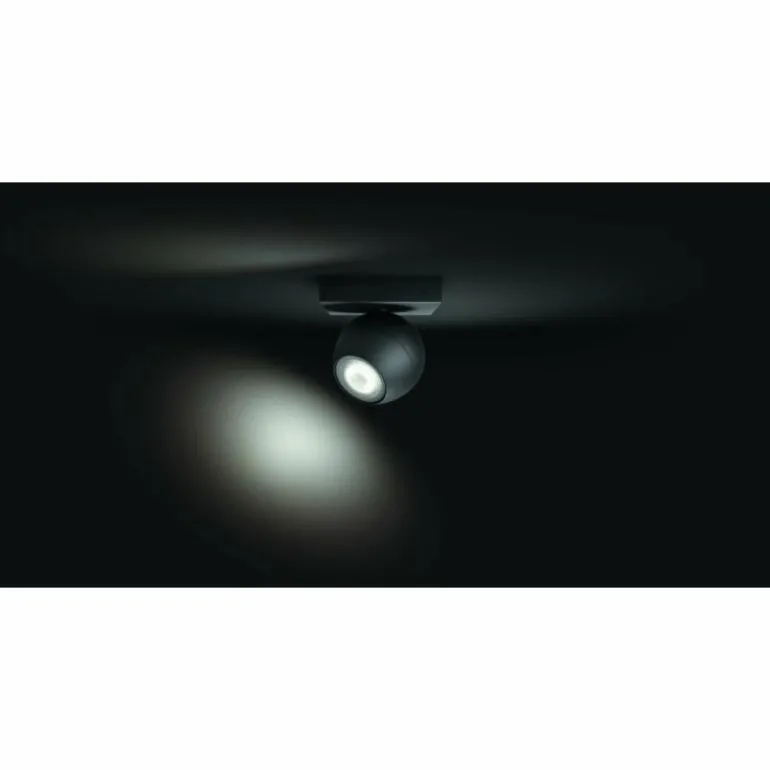 Spot, kit d'extension Philips Hue Ambiance White Buckram Noir, 1 lumière