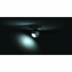 Spot, kit d'extension Philips Hue Ambiance White Buckram Noir, 1 lumière