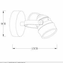 Spot Lucide CIGAL Cuivre, 1 lumière