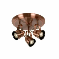 Spot Lucide CIGAL Cuivre, 3 lumières