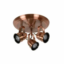 Spot Lucide CIGAL Cuivre, 3 lumières