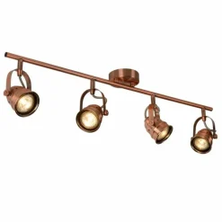 Spot Lucide CIGAL Cuivre, 4 lumières