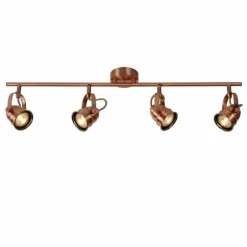 Spot Lucide CIGAL Cuivre, 4 lumières