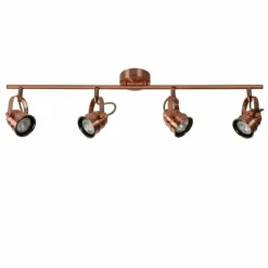 Spot Lucide CIGAL Cuivre, 4 lumières