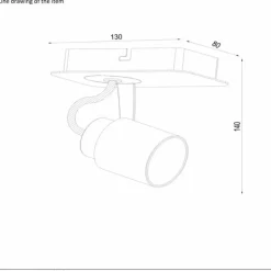 Spot Lucide DICA Blanc, 1 lumière