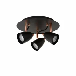 Spot Lucide RIDE Cuivre, 3 lumières