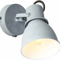 Spot mural Brilliant Bogart Gris, 1 lumière