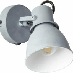 Spot mural Brilliant Bogart Gris, 1 lumière