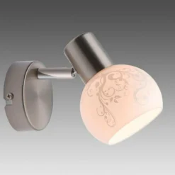 Spot mural Brilliant Bona Blanc, 1 lumière