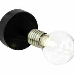 Spot mural Brilliant Bulb Laiton, Noir, 1 lumière