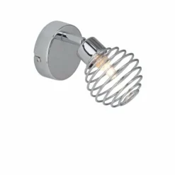 Spot mural Brilliant Charlie Chrome, 1 lumière