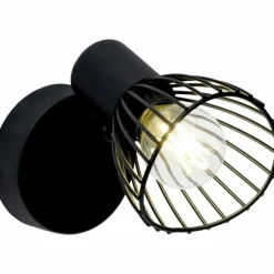 Spot mural Brilliant Elhi Noir, 1 lumière