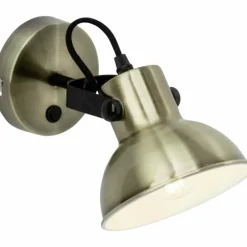 Spot mural Brilliant Ester Laiton, Noir, 1 lumière