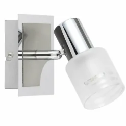 Spot mural Brilliant Leuchten Lea Chrome, Blanc, 1 lumière