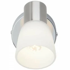 Spot mural Brilliant Leuchten Janna Chrome, Blanc, 1 lumière