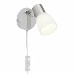 Spot mural Brilliant Leuchten Janna Blanc, 1 lumière