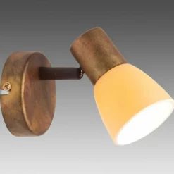 Spot mural Brilliant Luca Cuivre, 1 lumière