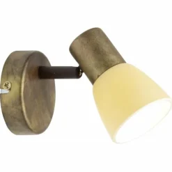 Spot mural Brilliant Luca Cuivre, 1 lumière