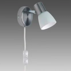 Spot mural Brilliant Luca Blanc, 1 lumière