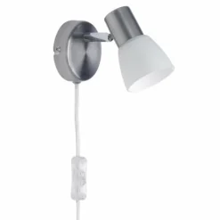 Spot mural Brilliant Luca Blanc, 1 lumière