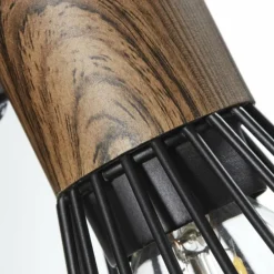 Spot mural Brilliant Manama Bois foncé, Noir, 1 lumière