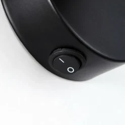 Spot mural Brilliant Manama Bois foncé, Noir, 1 lumière