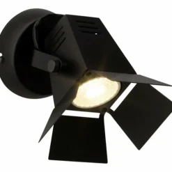 Spot mural Brilliant Movie LED Noir, 1 lumière