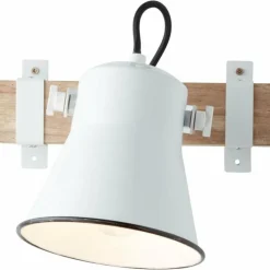 Spot mural Brilliant Plow Bois foncé, Blanc, 1 lumière