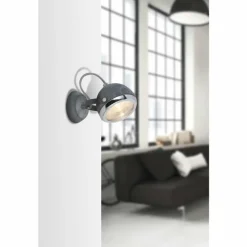 Spot mural Brilliant Rider Gris, 1 lumière