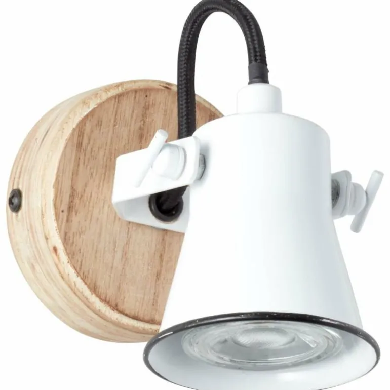 Spot mural Brilliant Seed Bois foncé, Blanc, 1 lumière