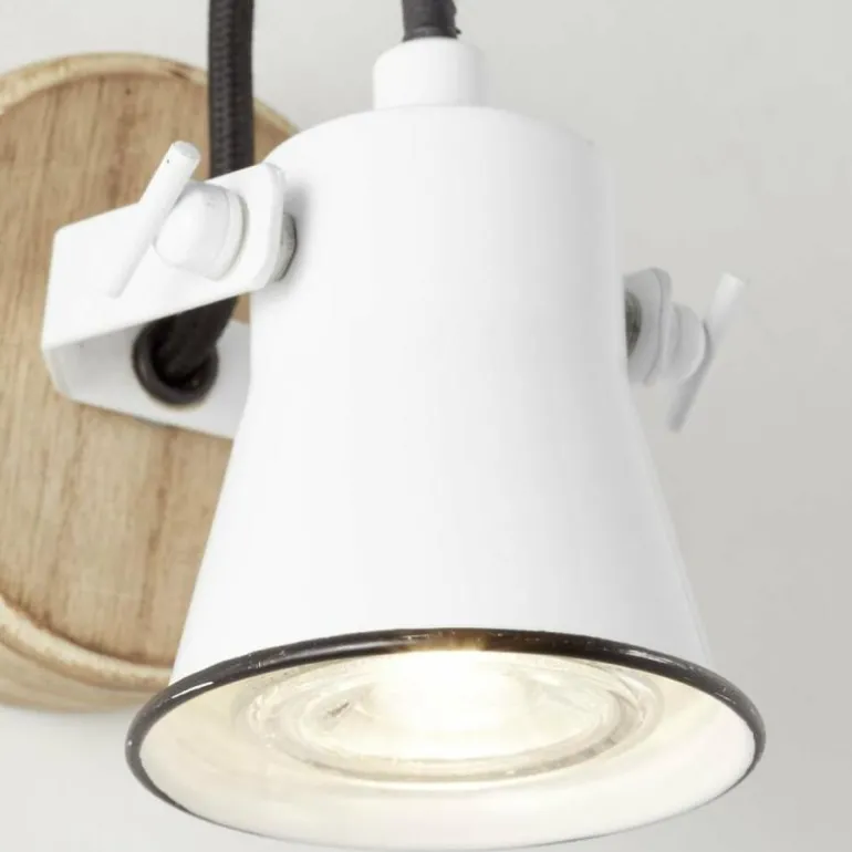 Spot mural Brilliant Seed Bois foncé, Blanc, 1 lumière