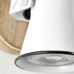 Spot mural Brilliant Seed Bois foncé, Blanc, 1 lumière