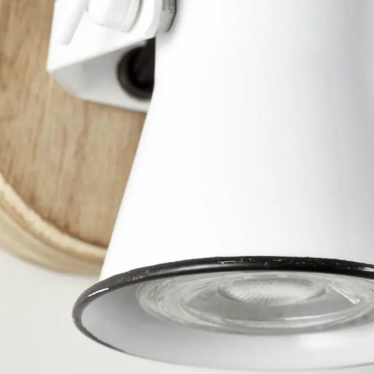 Spot mural Brilliant Seed Bois foncé, Blanc, 1 lumière